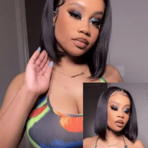 Easy Straight Bob Wig – HD Lace, Ready to Wear